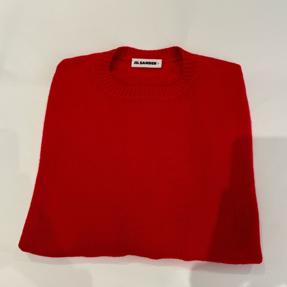 Original red Jill Sander 100% Wool sweater